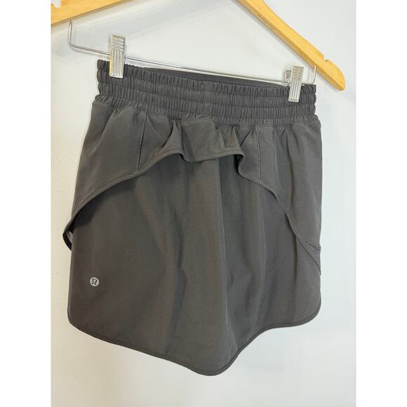 Lululemon Hotty Hot High-Rise Skirt Black Women's Sz 4 Performance Tennis Golf - Picture 8 of 11